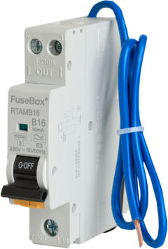 Fusebox MINI 16A B RCBO 2P 30mA 6kA TYPE A